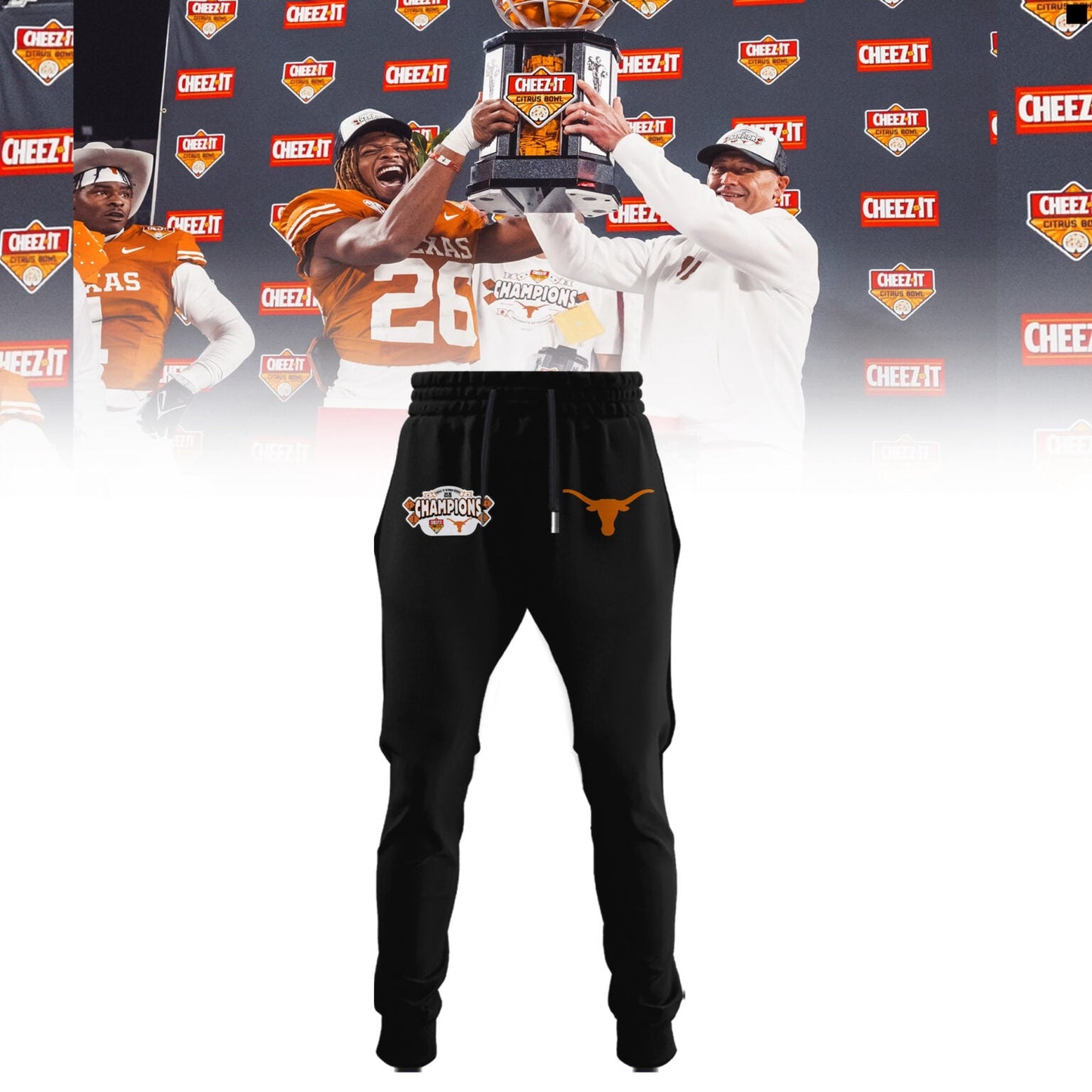 Texas Longhorns Cheez-It Citrus Bowl Champions Limited Edition Combo Hoodie