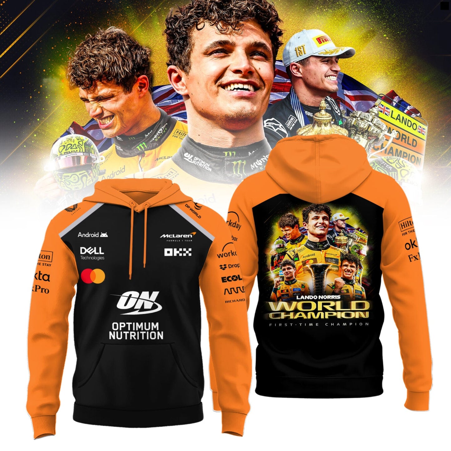 Limited Edition 2025 Lando Norris World Champions Combo Hoodie