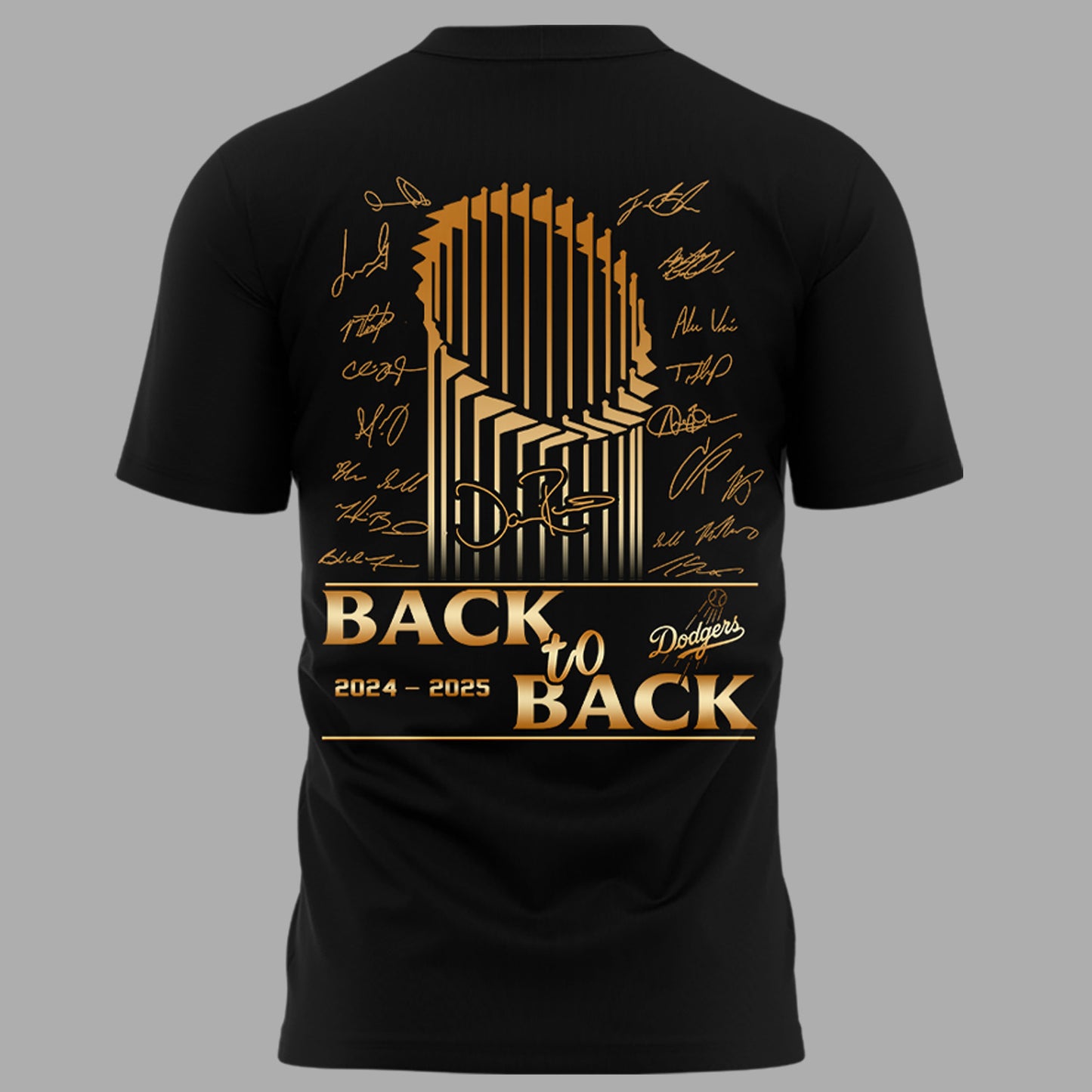 Limited Edition Los Angeles Dodgers World Series BACK-TO-BACK CHAMPIONS T-shirt 2025