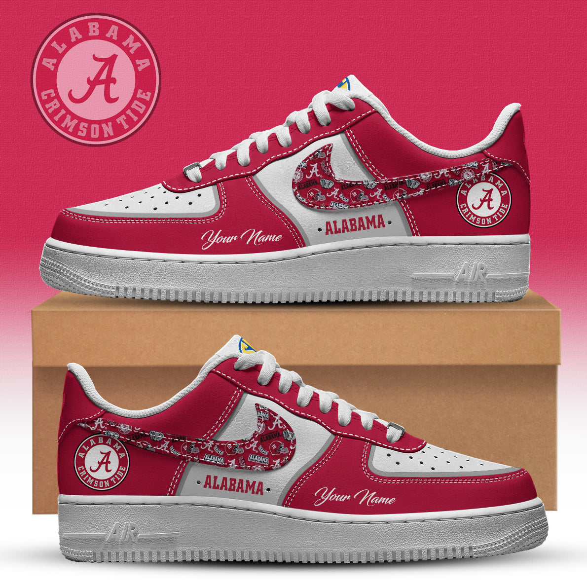 Alabama Special AF1 Limited Edition Shoes