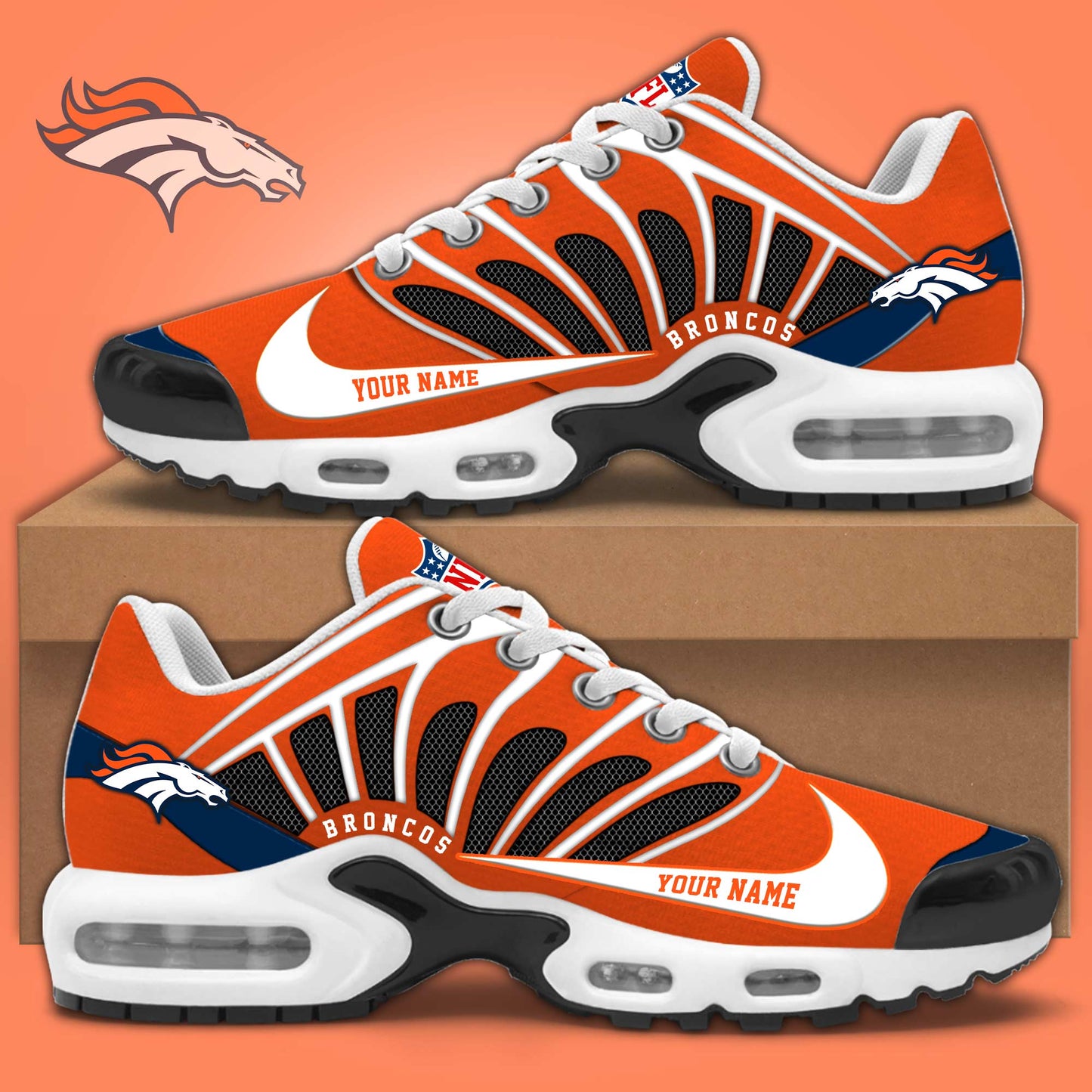 Broncos Gridiron Custom Sneakers 2026