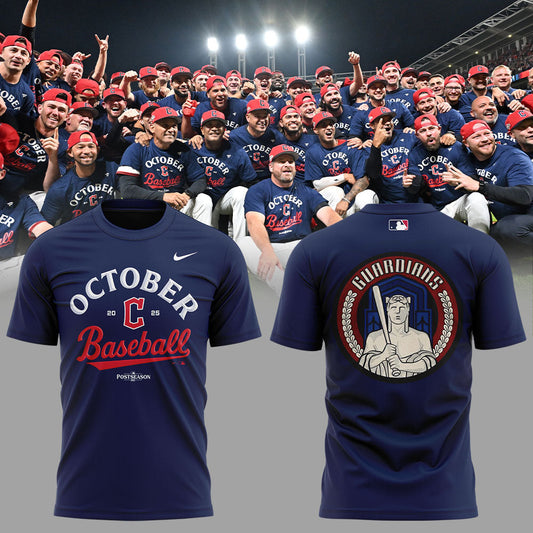 Cleveland Guardians 2025 Postseason Locker Room Combo TShirt