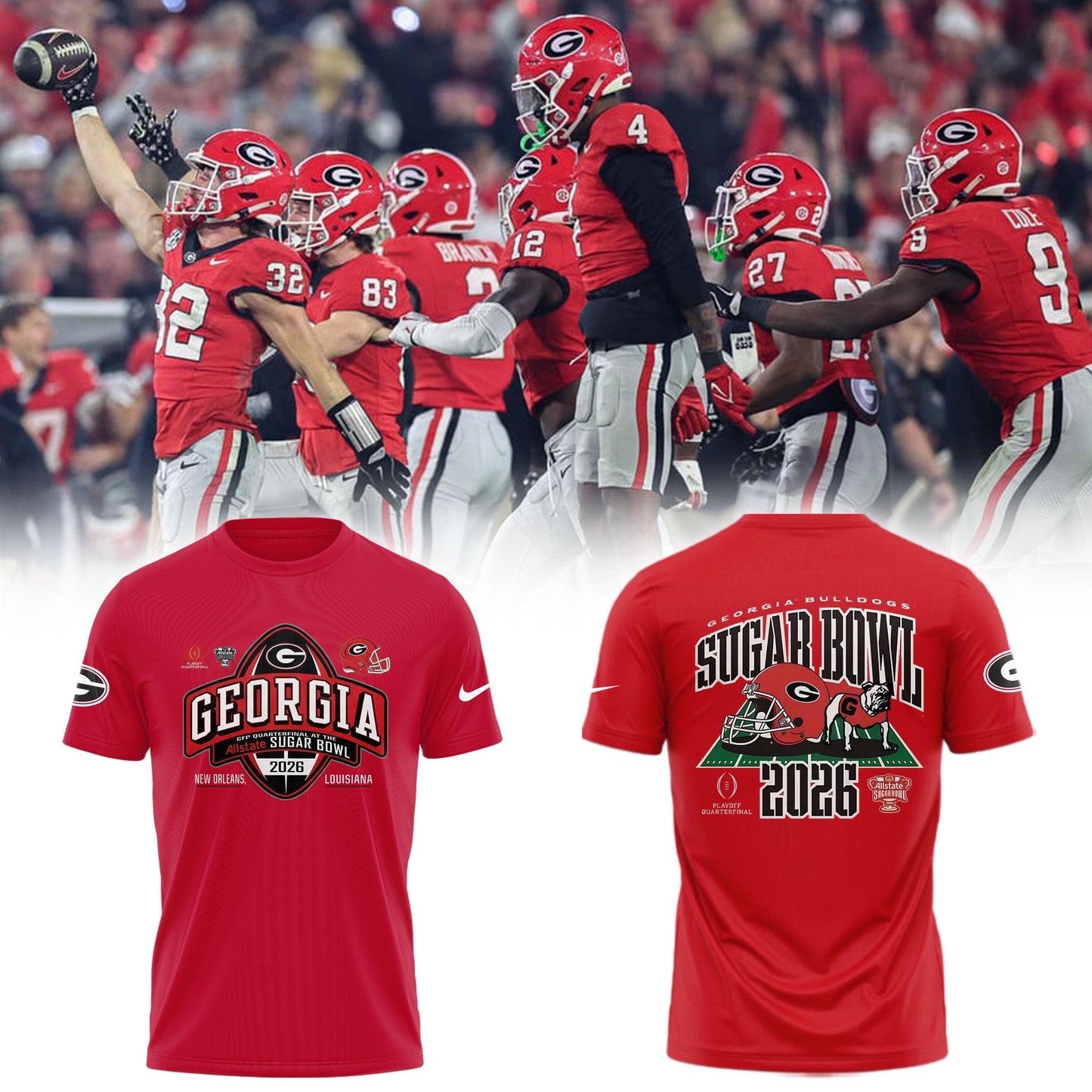 ..Georgia Bulldogs 2026 Sugar Bowl Limited Shirt