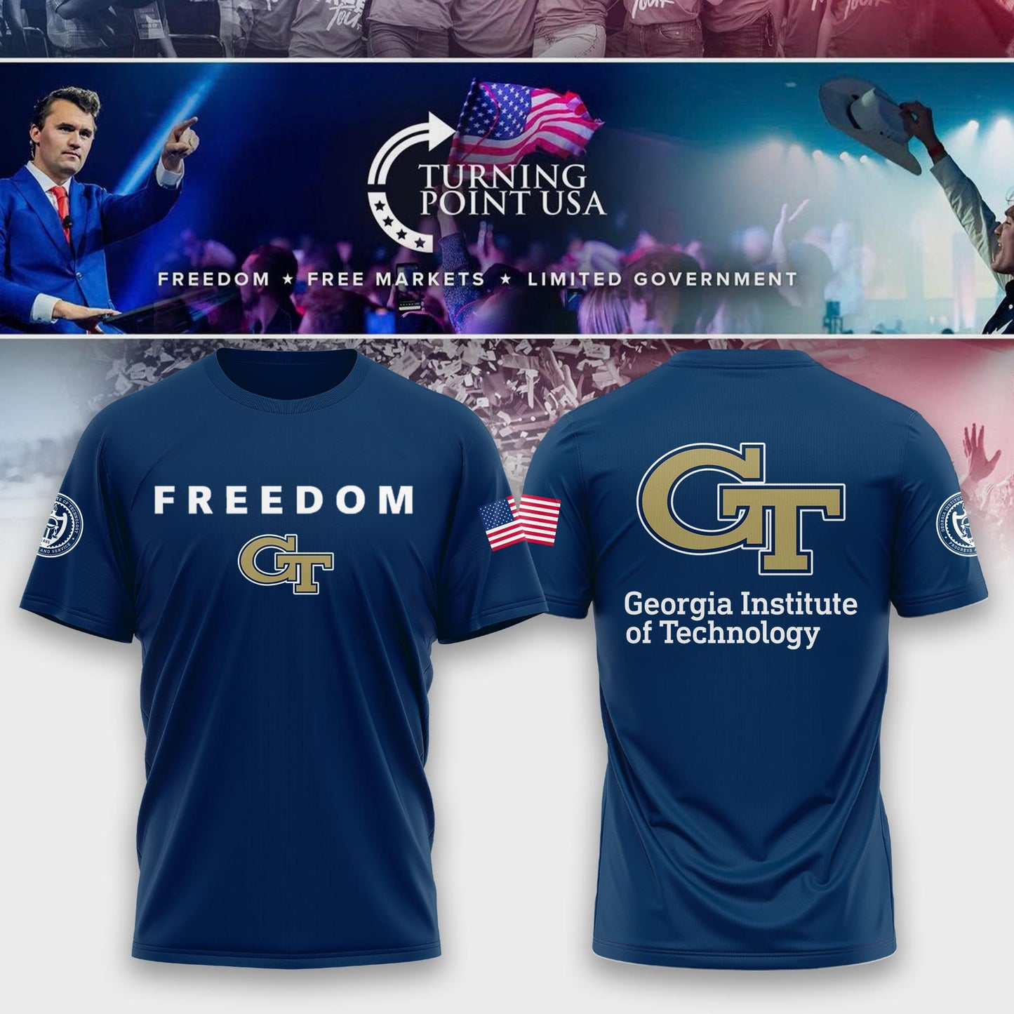 Georgia Tech Campus Freedom Tshirt