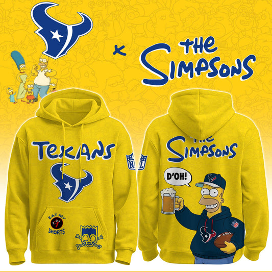 Texans x The Simpsons Crossover Hoodie