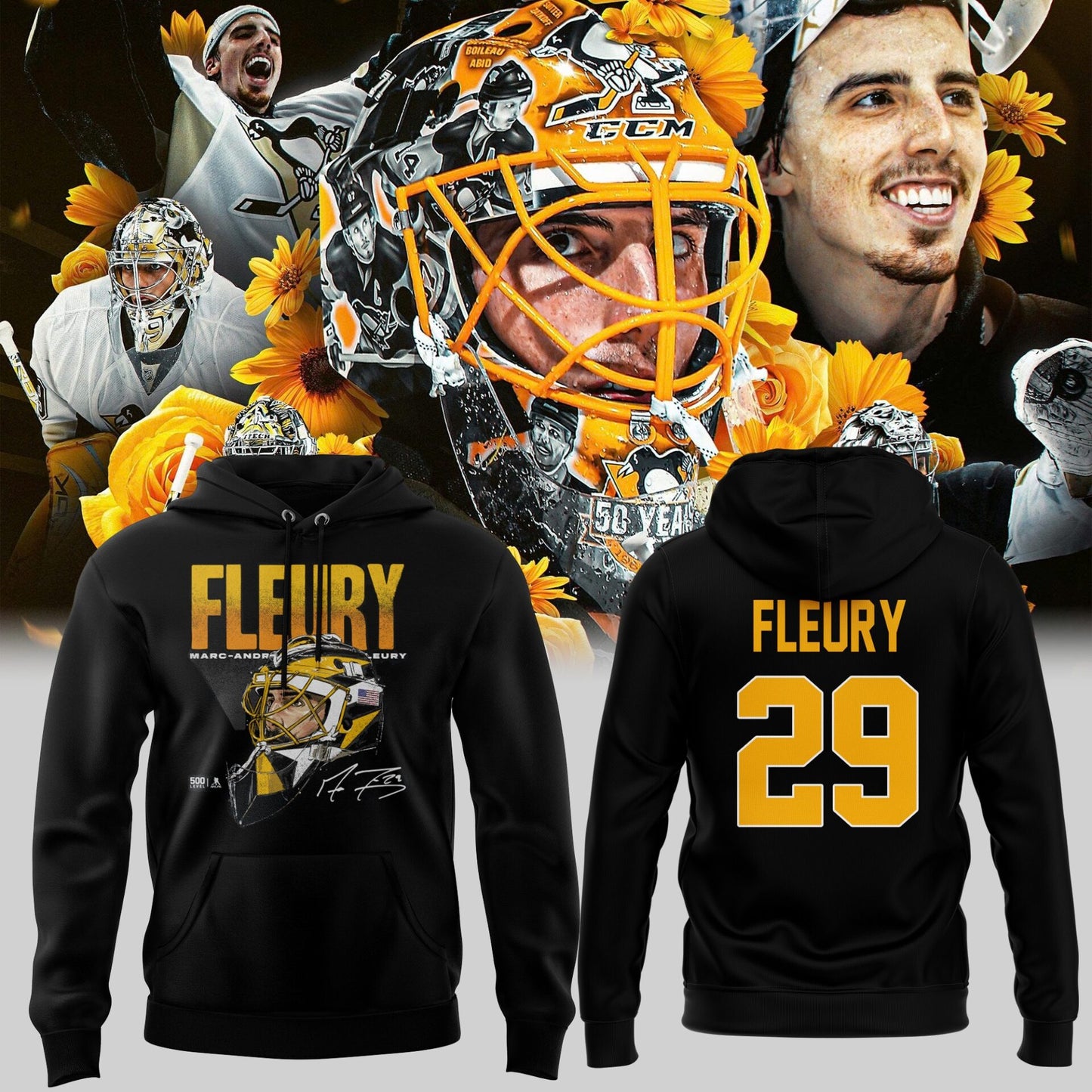 Limited Edition Pittsburgh Hockey Fleury Exclusive Hoodie-ND09282516