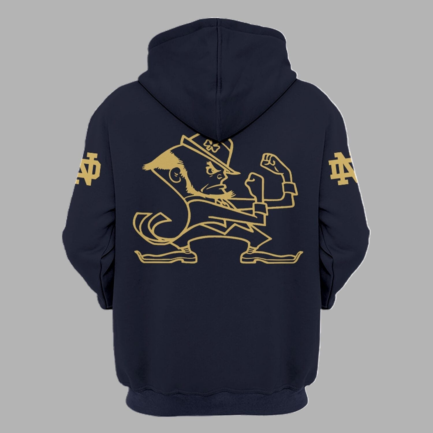 Limited Edition Notre Dame Coach Marcus Freeman Navy/Gold Hoodie
