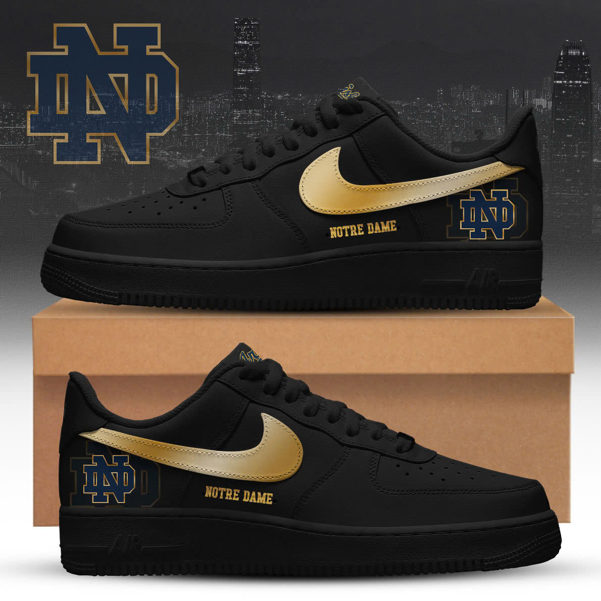 Notre Dame Blackout Limited Edition Shoes