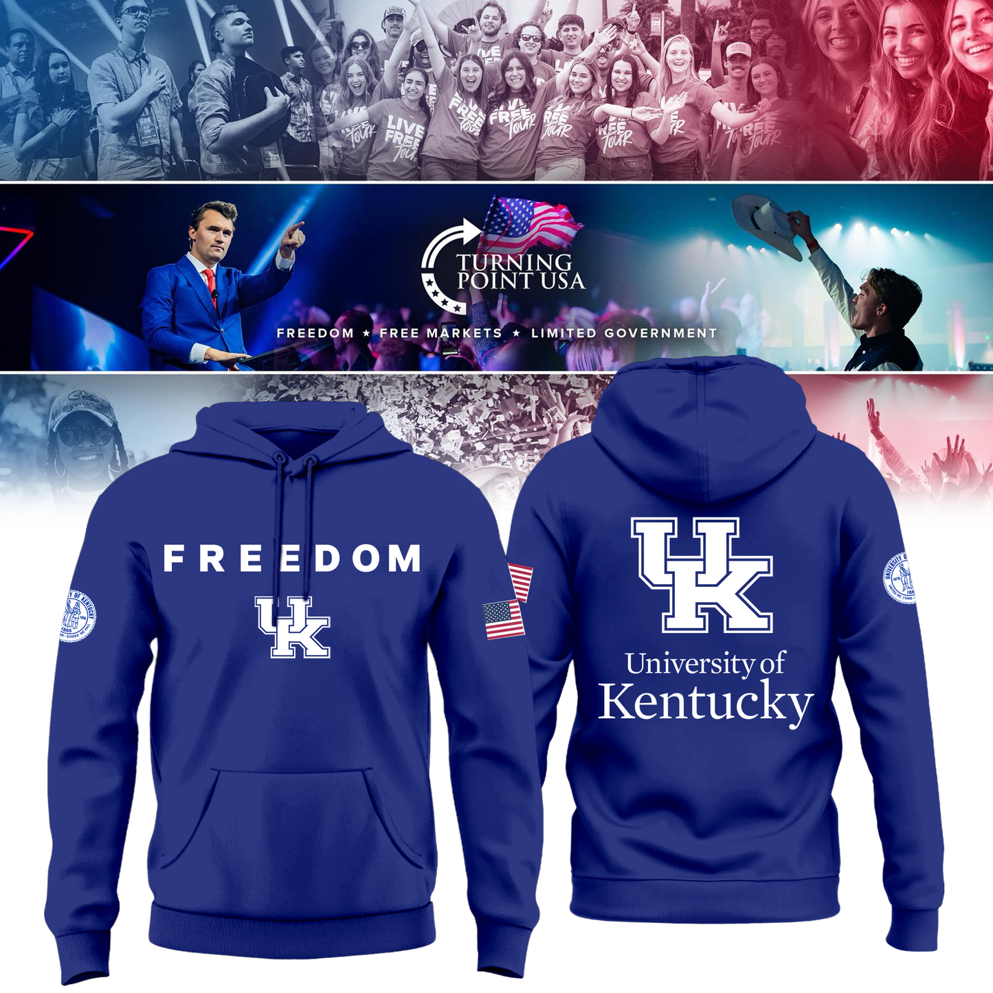 Kentucky University x Turning Point USA Hoodie