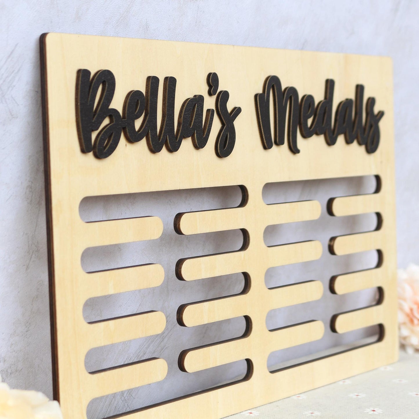 Medal Holder, Gymanstics Medal Hanger, Medal Display, Bedroom Wall Sign, Personalised Sign, Gymnast Sign, Gifts for Runners