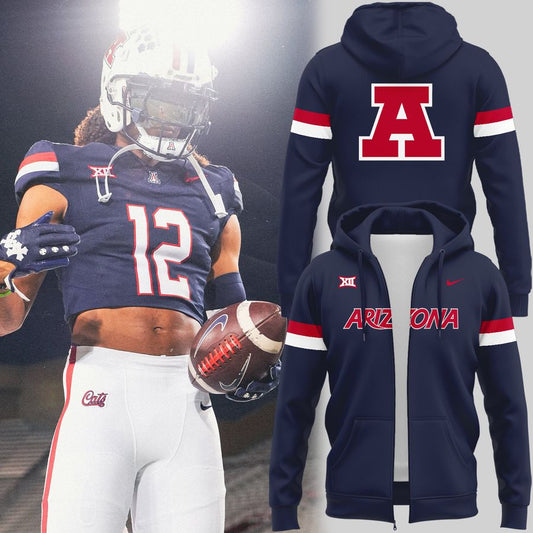 Arizona Football Retro Uniform Zip Hoodie - Limited Edition
