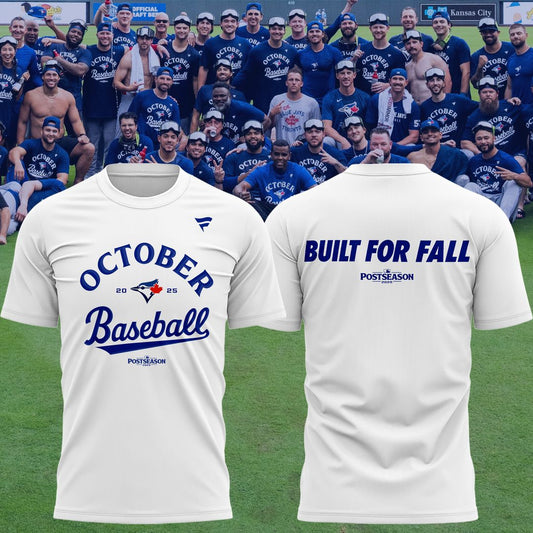 Toronto Blue Jays Royal 2025 Postseason Locker Room T-Shirt white