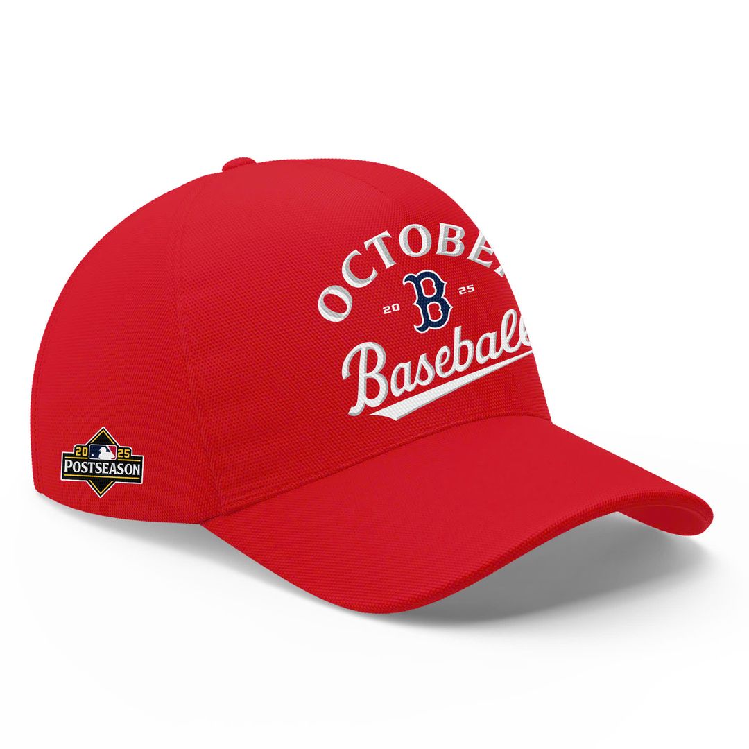 Boston Red Sox 2025 Postseason Locker Room T-Shirt