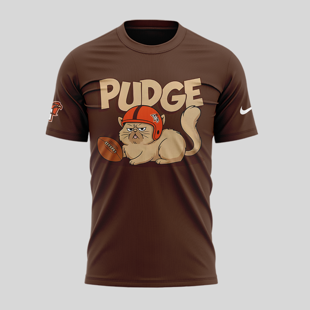 BGSU Football Pudge The Cat T-Shirt