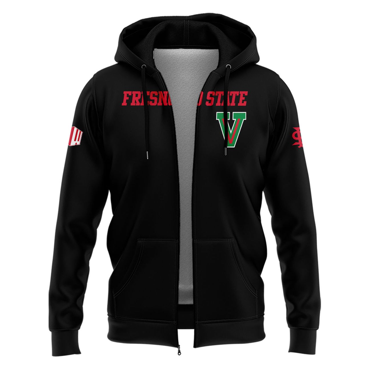 2025 "Fresno State Football" Uniform Zip Hoodie - Limited Edition