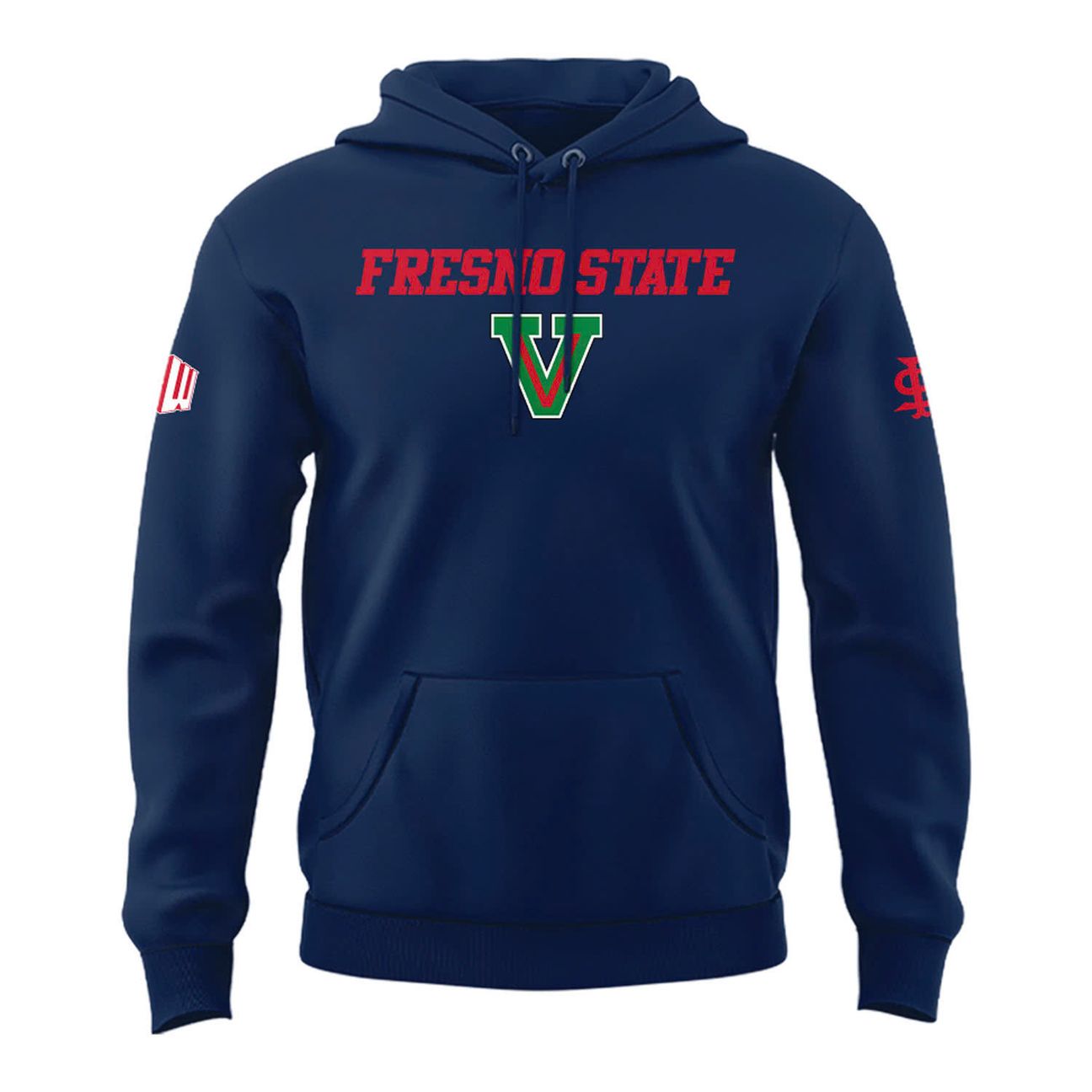 2025 "Fresno State Football" Uniform Hoodie Navy - Limited Edition