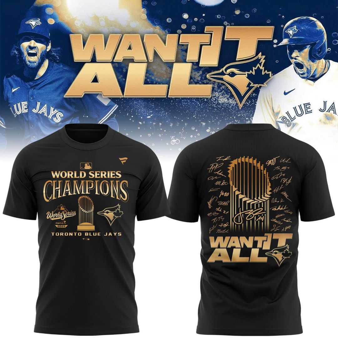 Limited Edition Toronto Blue Jays World Series Champions 2025 Combo T-shirt