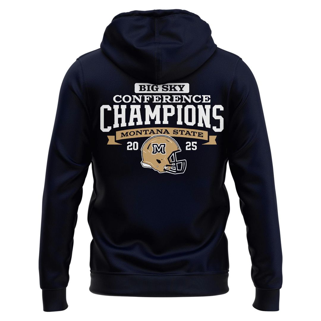 Special 2025 Big Sky Conference Champions Montana State Football Hoodie
