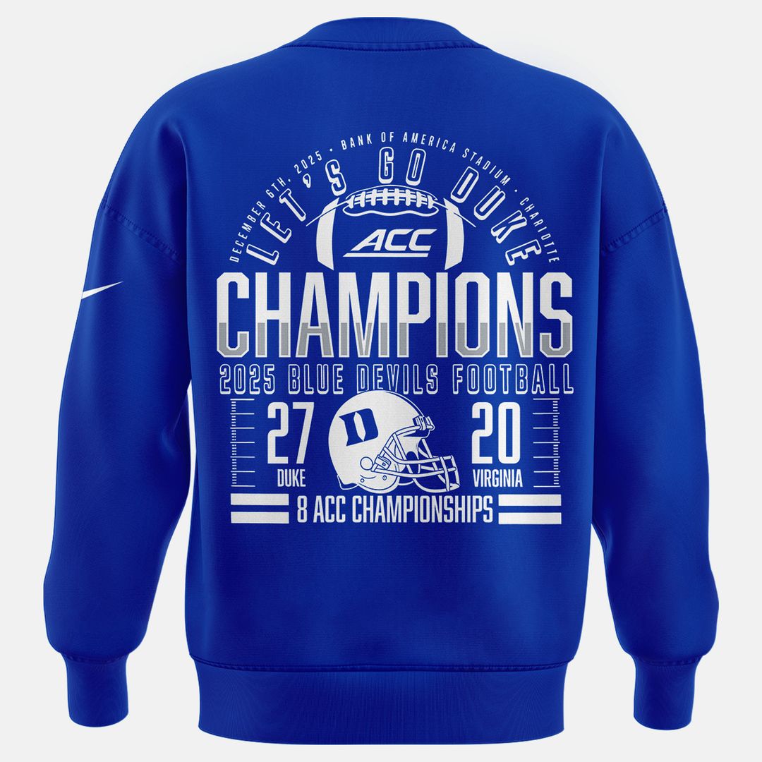 Duke 2025 ACC Football Championship Sweatshirt