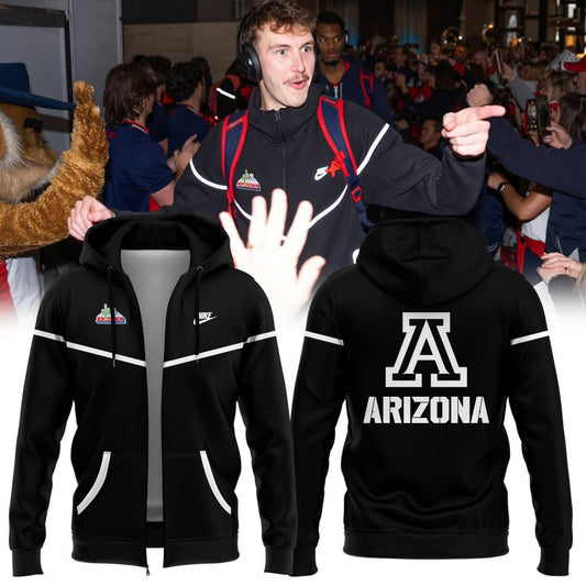Arizona Wildcats Basketball Zip Hoodie - Limited Edition