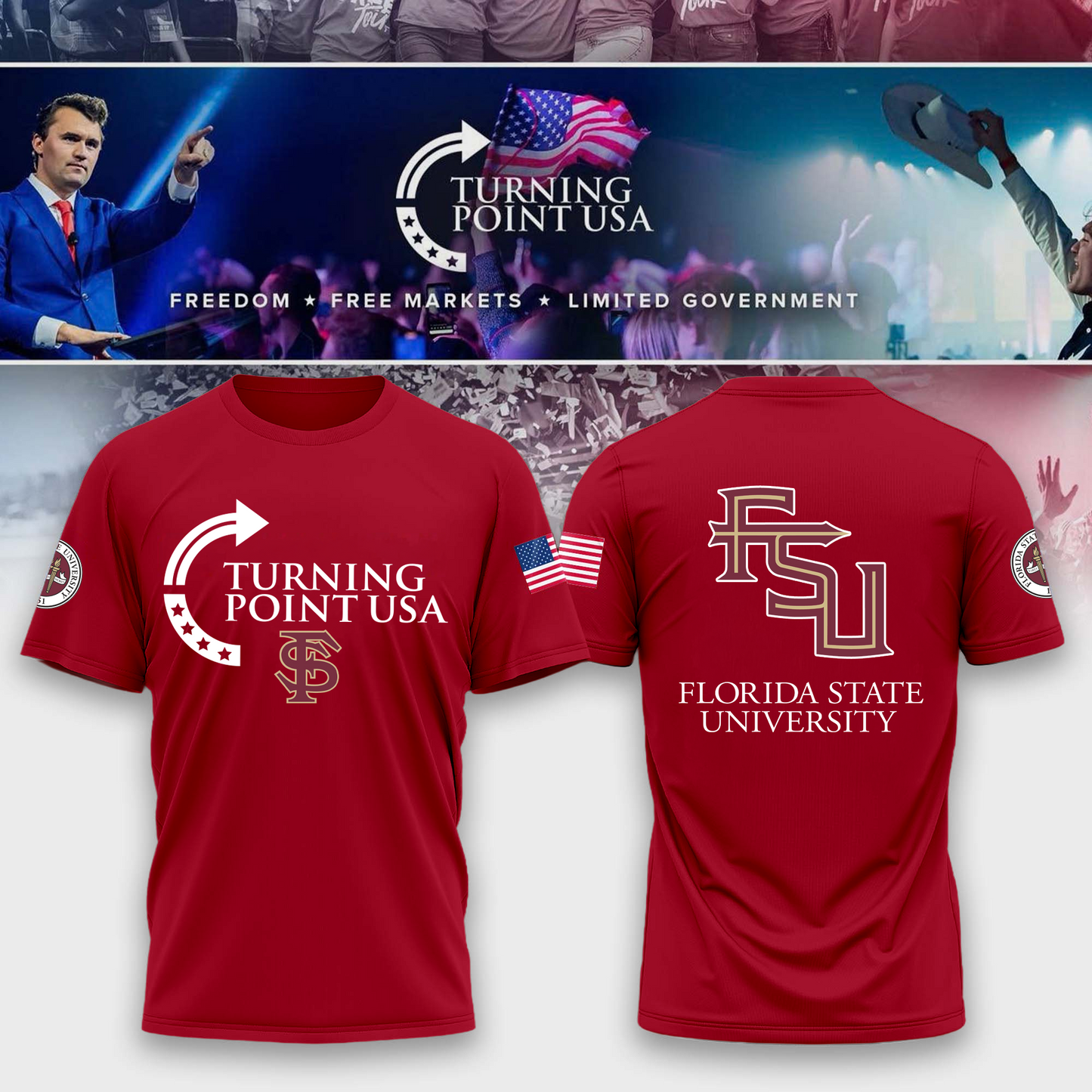 FSU - Florida State University x Freedom T-Shirt