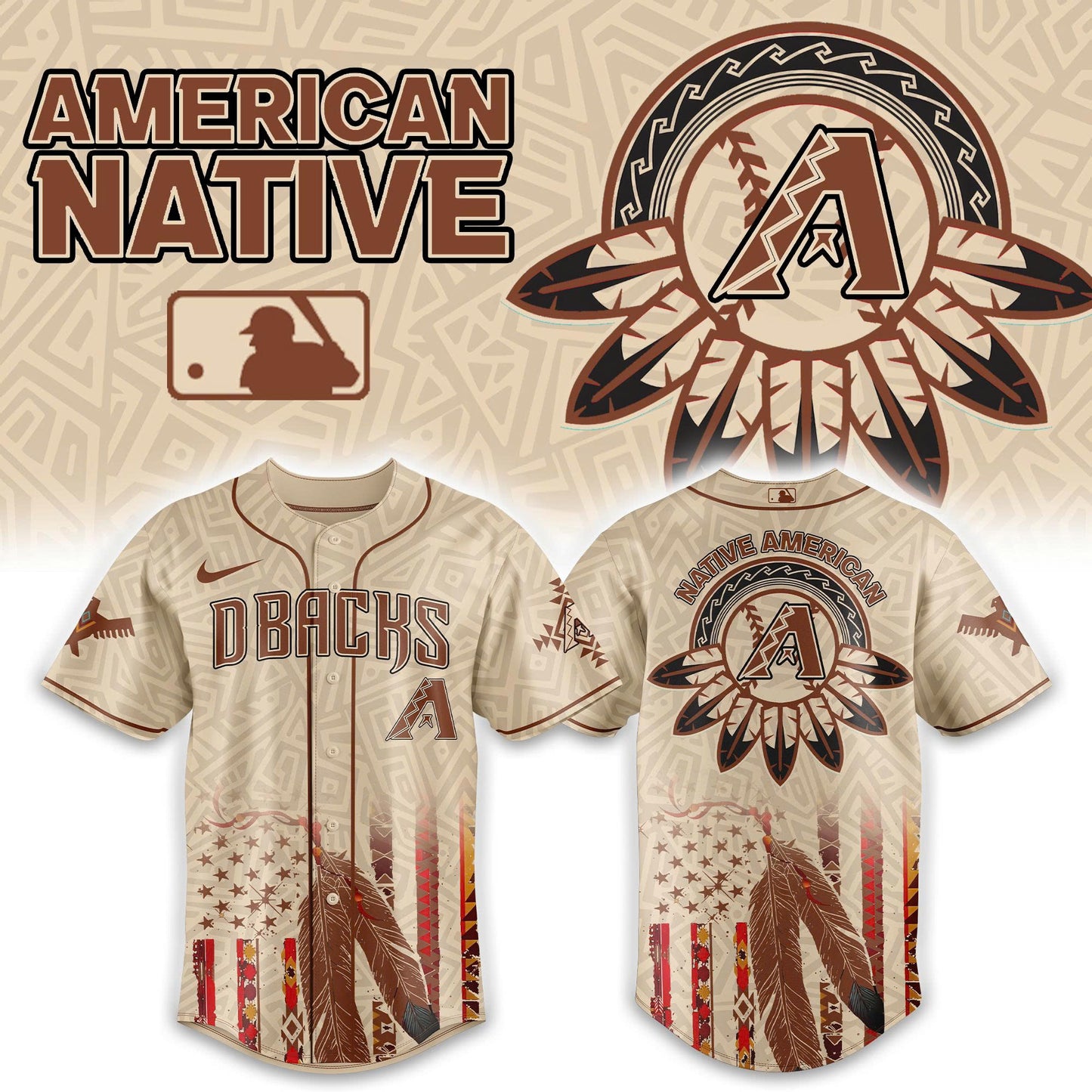 Arizona Diamondbacks x Native American Heritage 2025 Baseball Jersey Combo