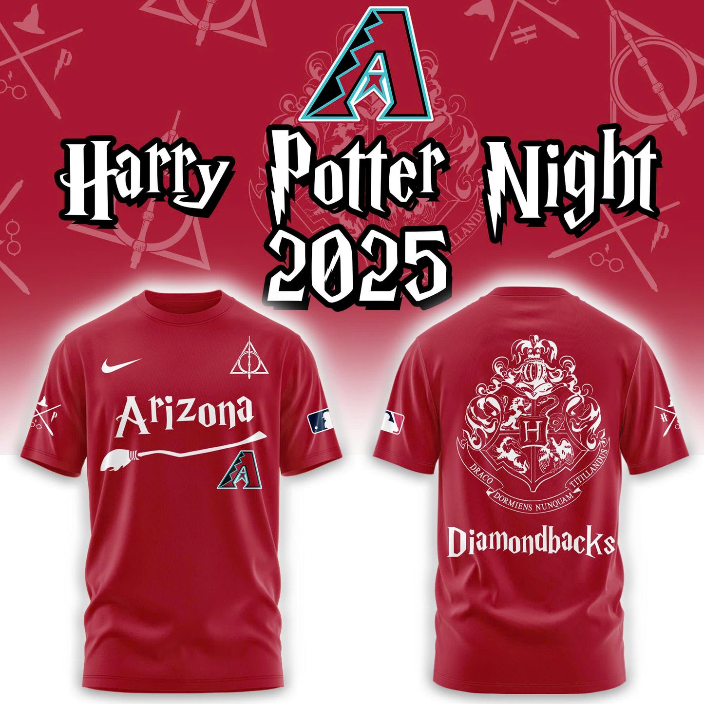 Arizona Diamondbacks x Harry Potter Combo Tshirt