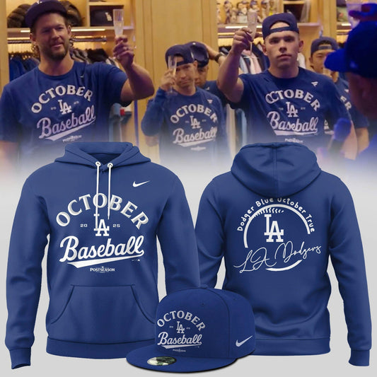_ Los Angeles Dodgers 2025 Postseason Authentic Collection Hoodie