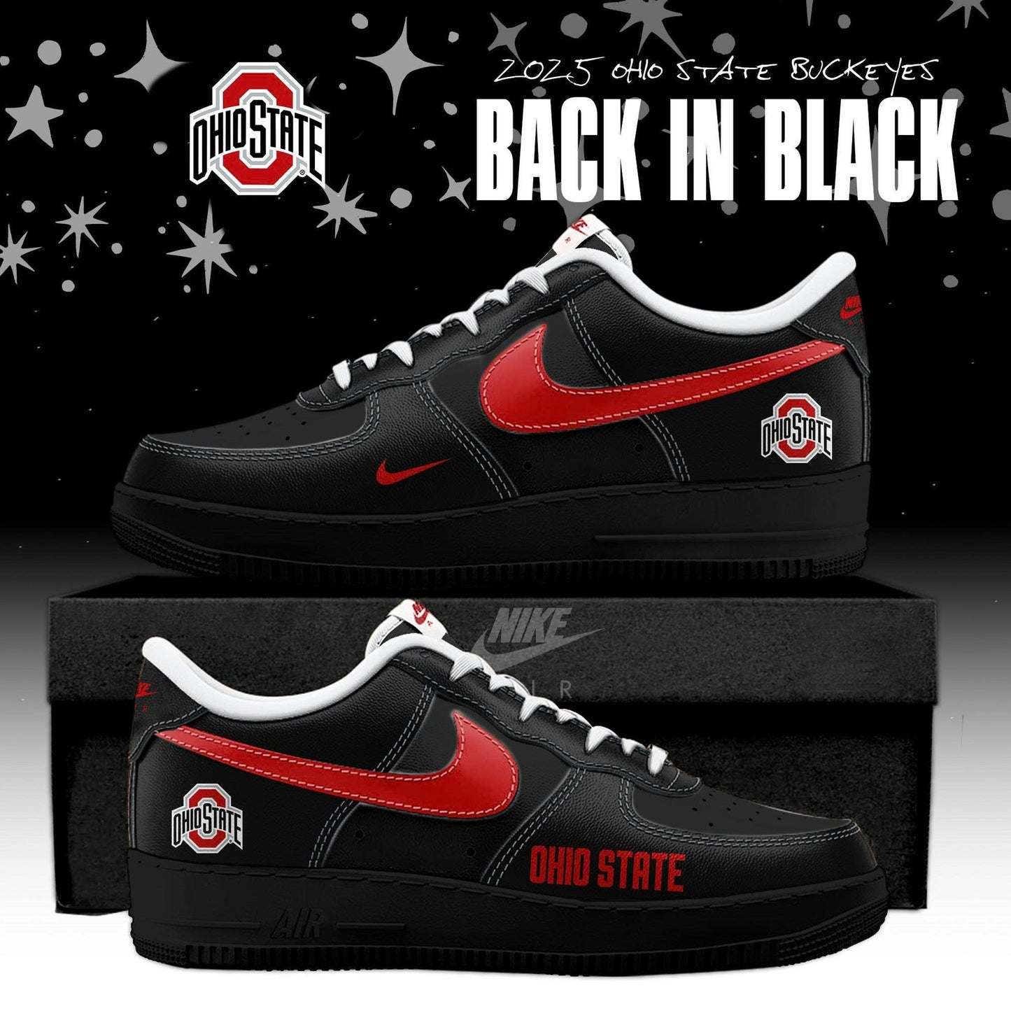 Ohio State Buckeyes Back In Black 2025 AF1 Special Edition