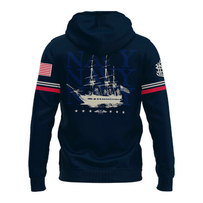 Navy Midshipmen 250th Anniversary Uniform Sideline Collection Replica Hoodie