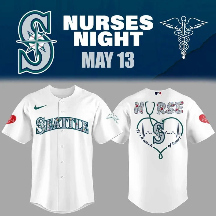 Limited Edition Seattle Mariners Nurses Appreciation Jersey