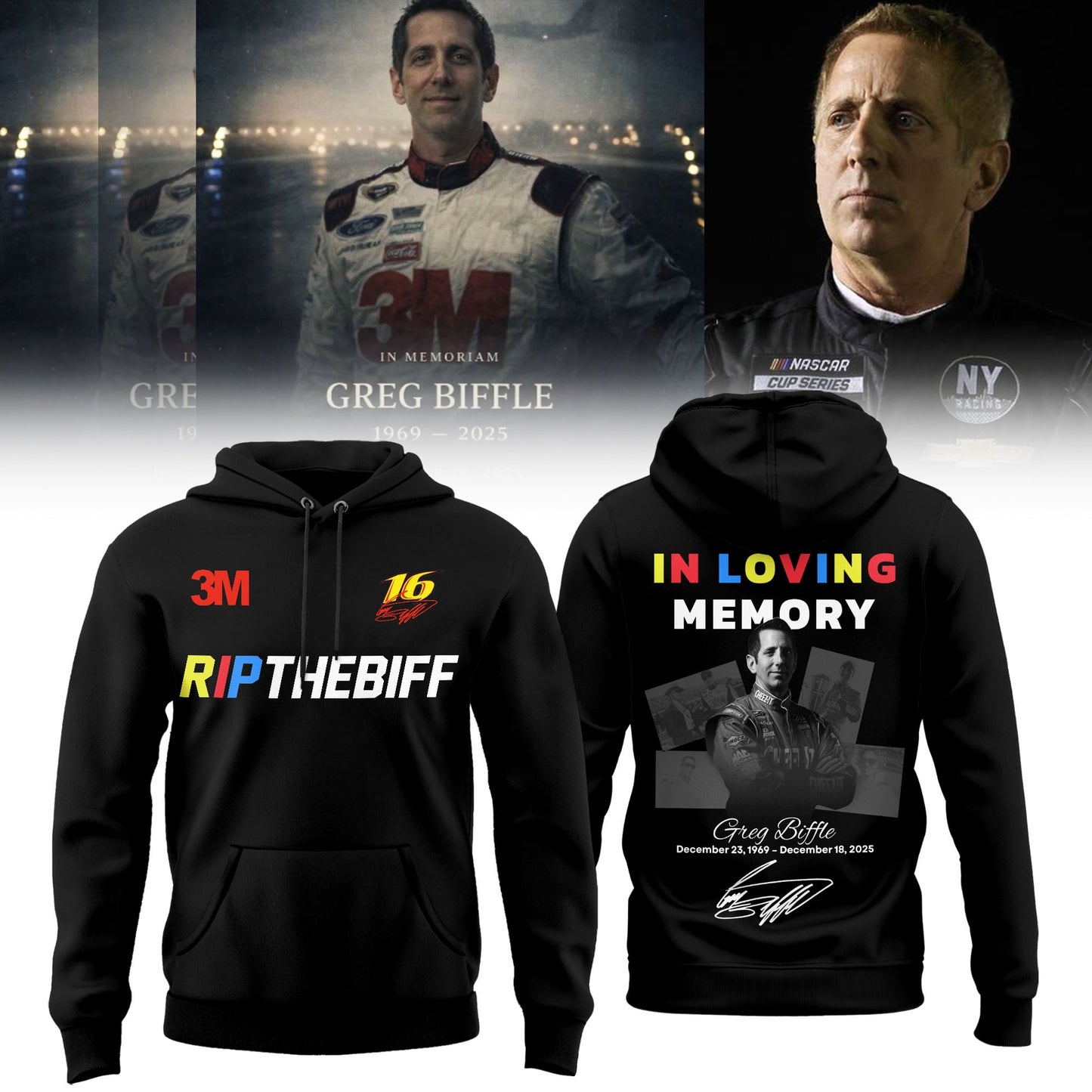 Greg Biffle Thank You For The Memories Hoodie