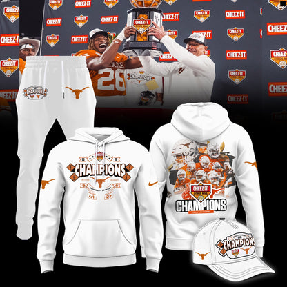 Texas Longhorns Cheez-It Citrus Bowl Champions Limited Edition Combo Hoodie