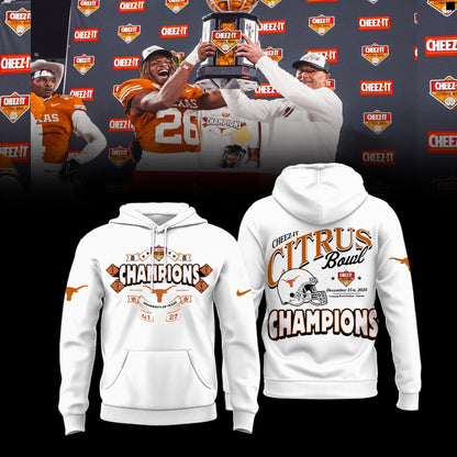 Texas Longhorns Cheez-It Citrus Bowl Champions Limited Edition Combo Hoodie