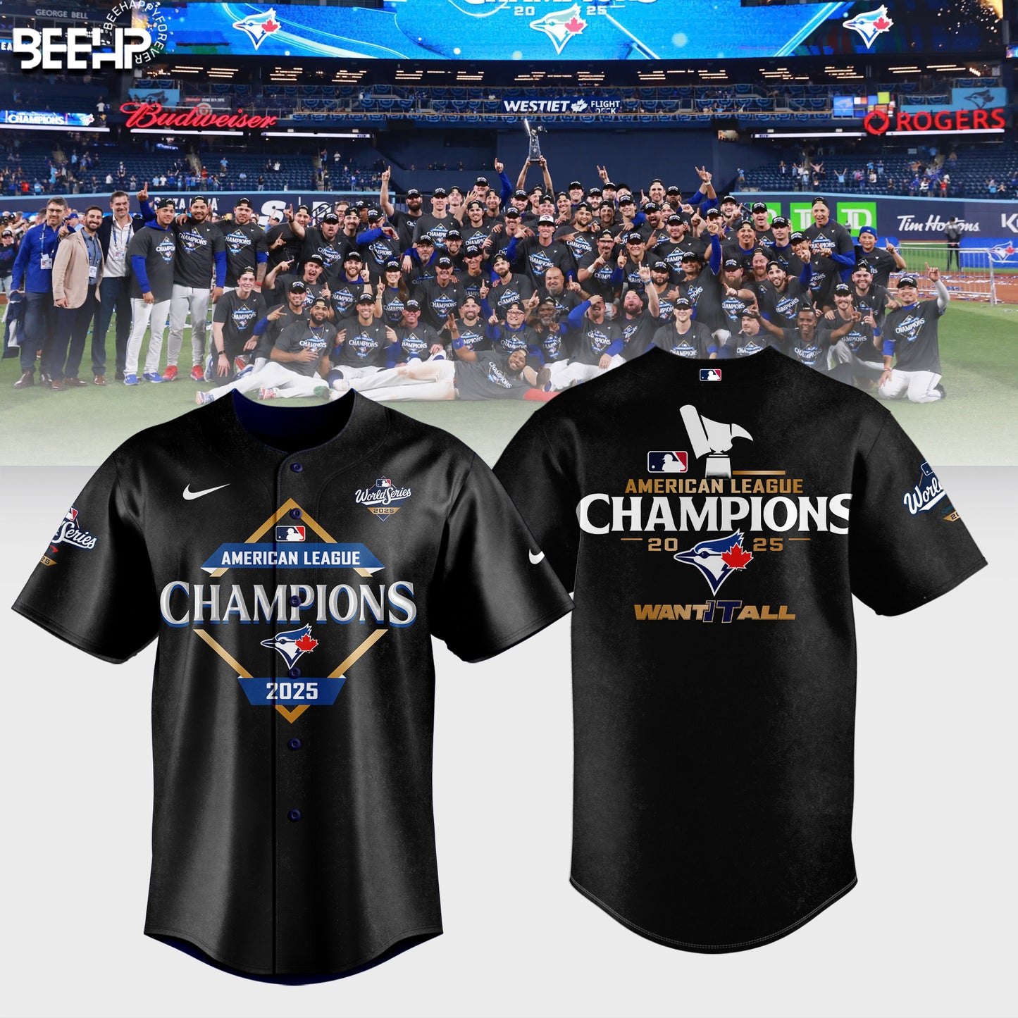 Toronto Blue Jay 2025 American League Champions Jersey