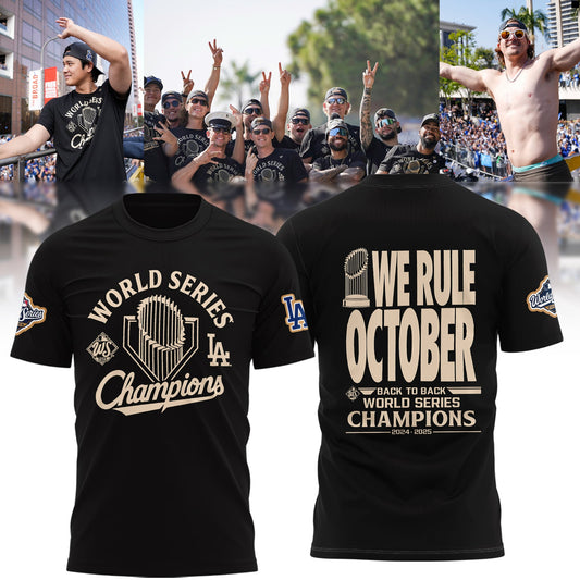 LA Dodgers – 2025 World Series Champions Limited Edition Combo T-Shirt