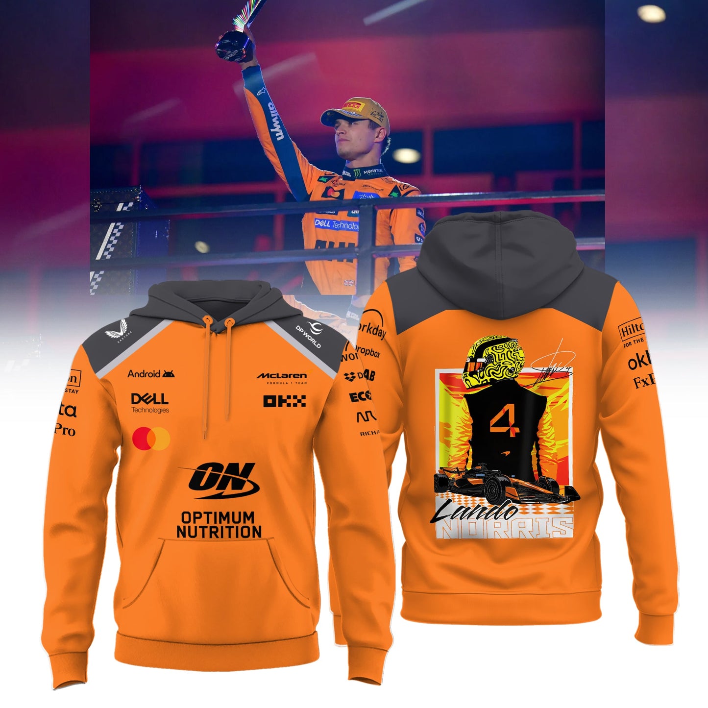 Limited Edition 2025 Lando Norris World Champions Combo Hoodie