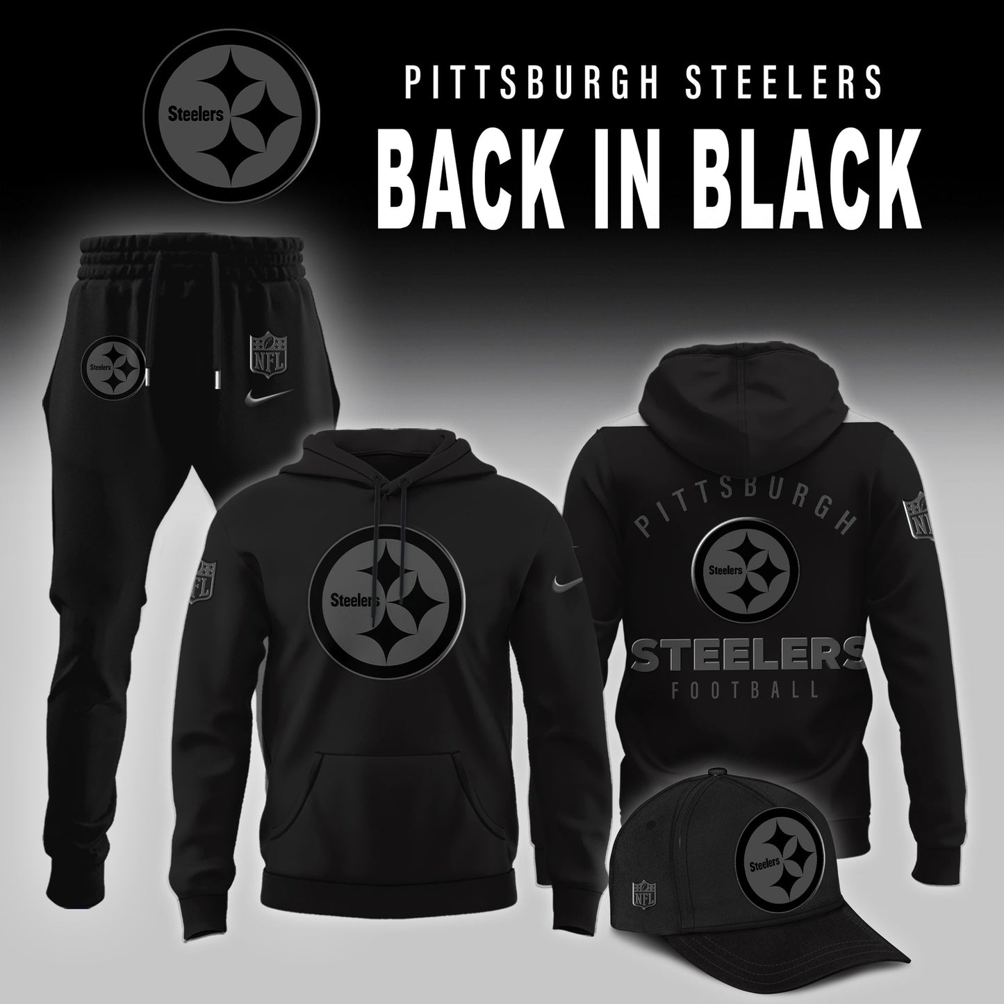 Pittsburgh Steelers 2026 Back In Black Limited Edition Hoodie