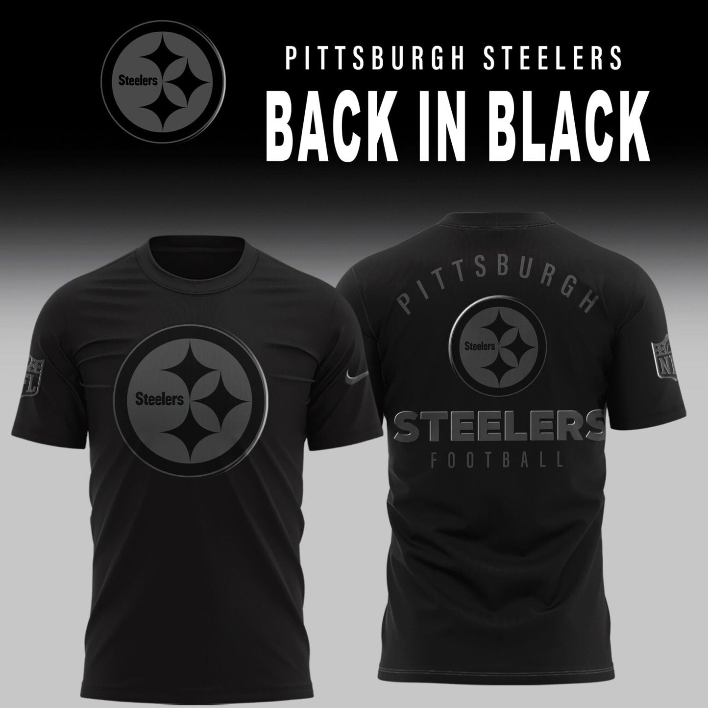 Pittsburgh Steelers 2026 Back In Black Limited Edition TShirt