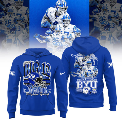 BYU Cougars Football 2025 Big 12 Conference Champs Combo Hoodie