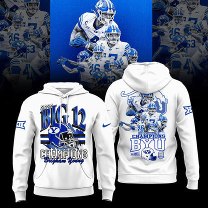 BYU Cougars Football 2025 Big 12 Conference Champs Combo Hoodie