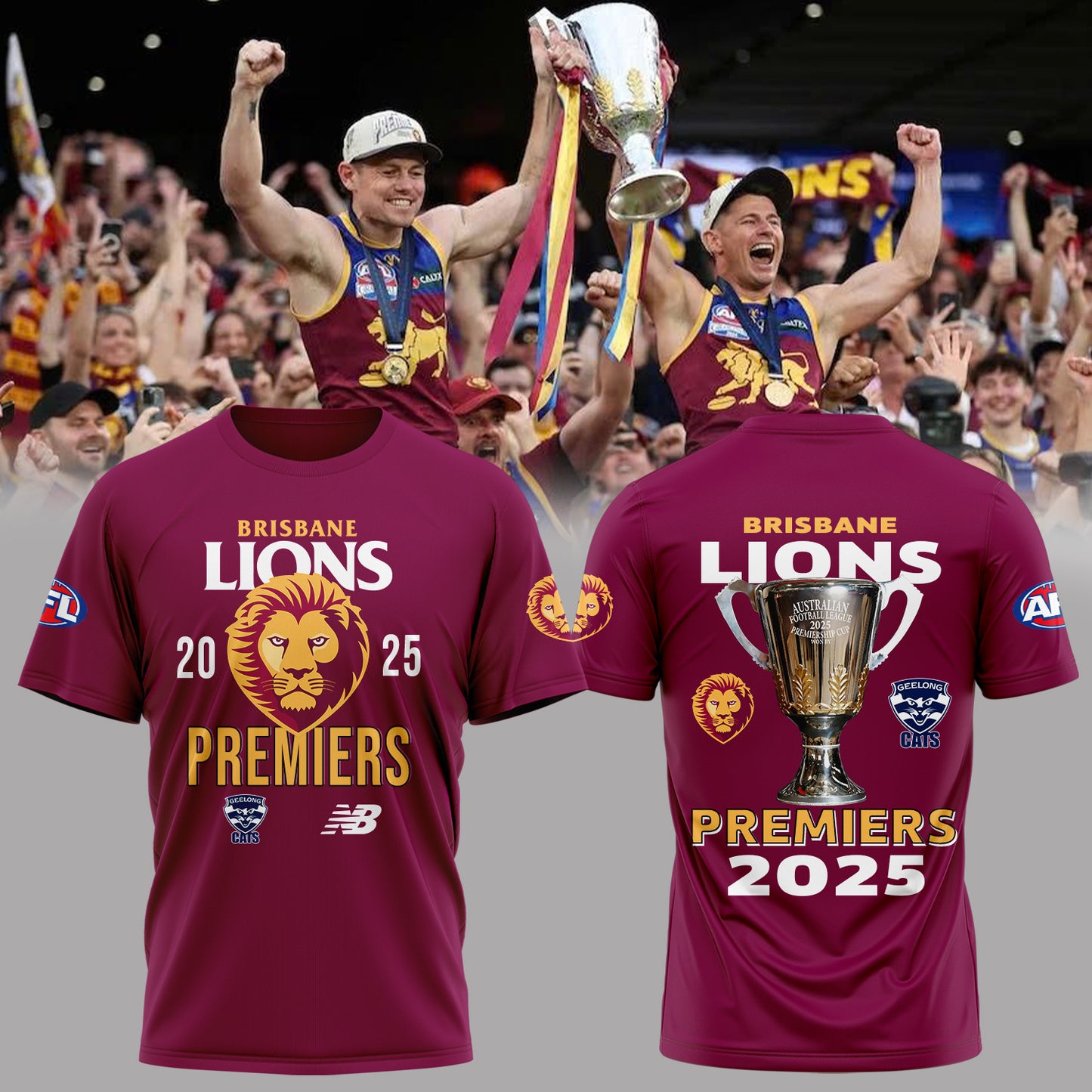 Brisbane Lions Champions 2025 Tshirt