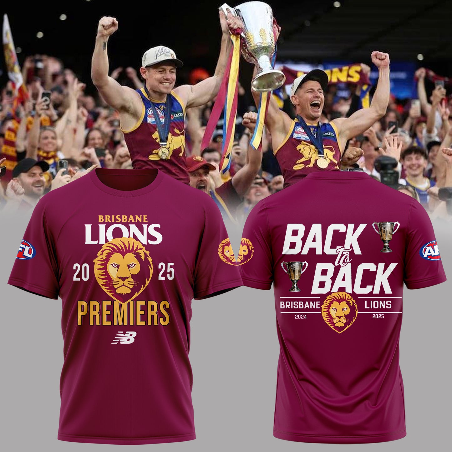 Brisbane Lions Champions 2025 Tshirt