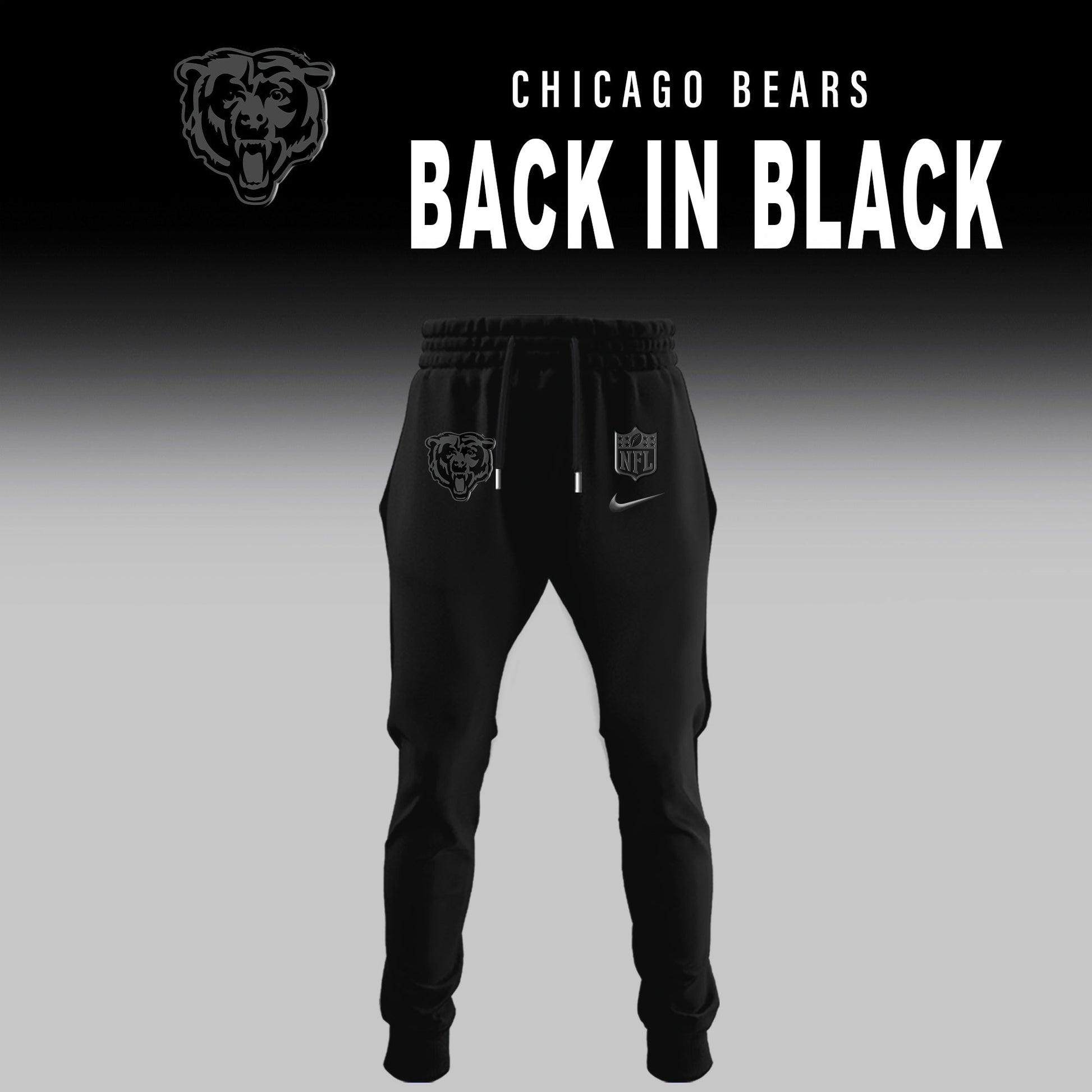 Chicago Bears 2026 Back In Black Limited Edition Hoodie