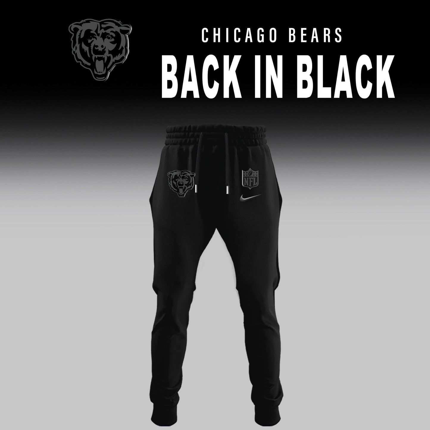 Chicago Bears 2026 Back In Black Limited Edition T-Shirt