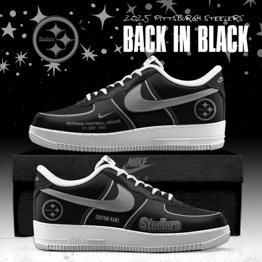 Pittsburgh Steelers Back In Black Special Edition Sneakers