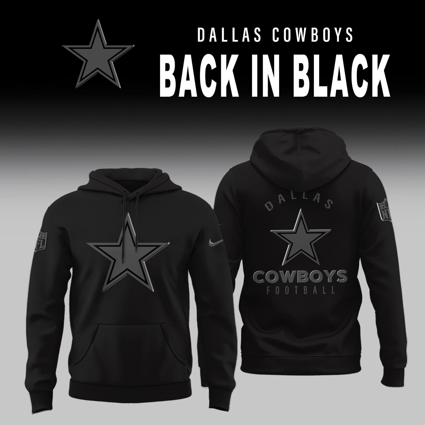 Dallas Cowboys 2025 Back In Black Limited Edition Shirt