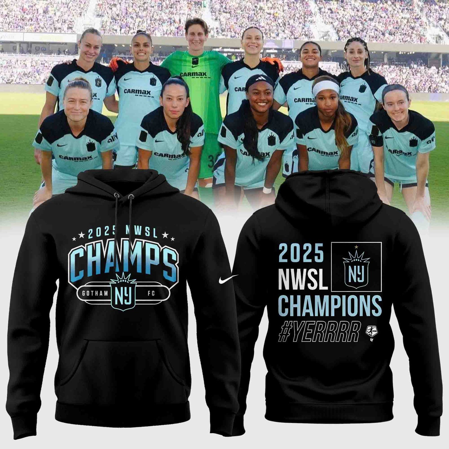 GOTHAM FC – 2025 NWSL CHAMPIONS HOODIE