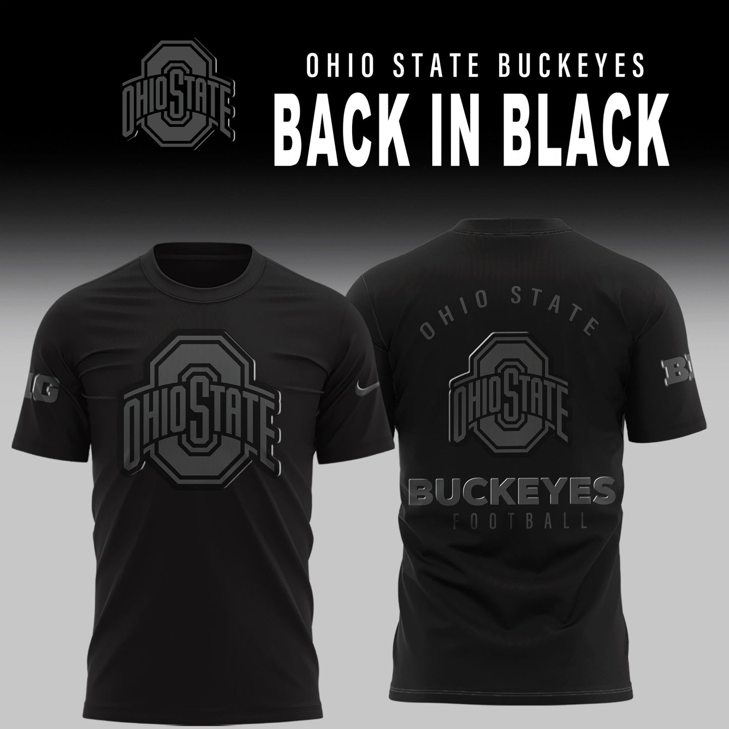 Ohio State Football Back In Black 2025 Combo T-Shirt