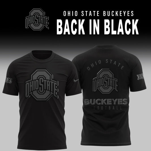 Ohio State Football Back In Black 2025 Combo T-Shirt